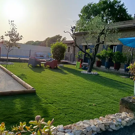 Maison 6 Personnes Avec Piscine Terrain Arboré Clôturé Vallabrix